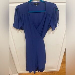 Lulu’s royal blue crepe de chine dress size Large